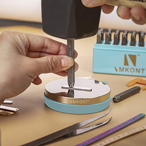 Imkont 1/8inch 3mm Number and Letter Metal Stamp 63pcs with Metal ...