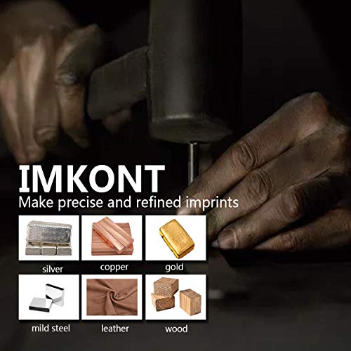 Imkont 1/8inch 3mm Number and Letter Metal Stamp 63pcs with Metal ...