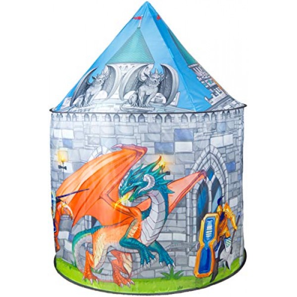 Dragon and Knight Castle Play Tent Playhousefor Indoor and Outdoor Fun, 