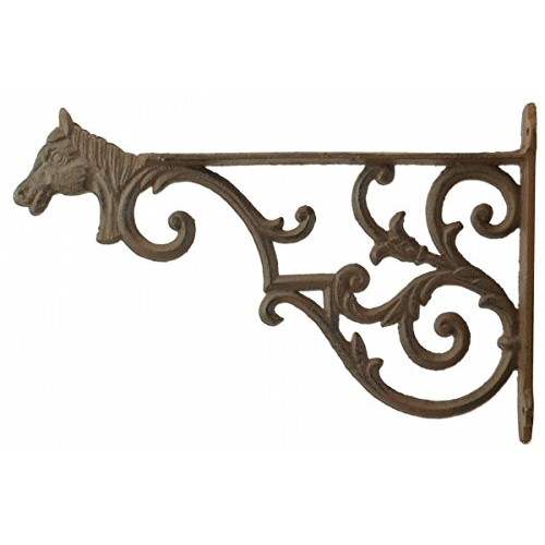 Horse Head Decorative Plant Hanger Large Cast Iron Hanging Flower ...