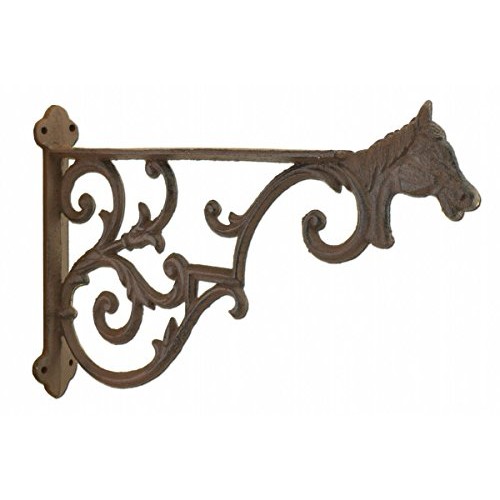 Horse Head Decorative Plant Hanger Large Cast Iron Hanging Flower ...
