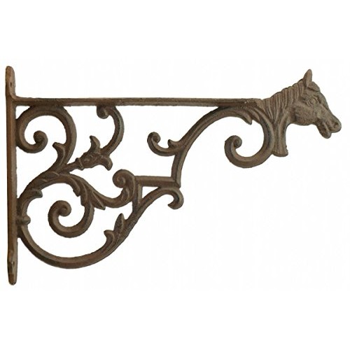 Horse Head Decorative Plant Hanger Large Cast Iron Hanging Flower ...