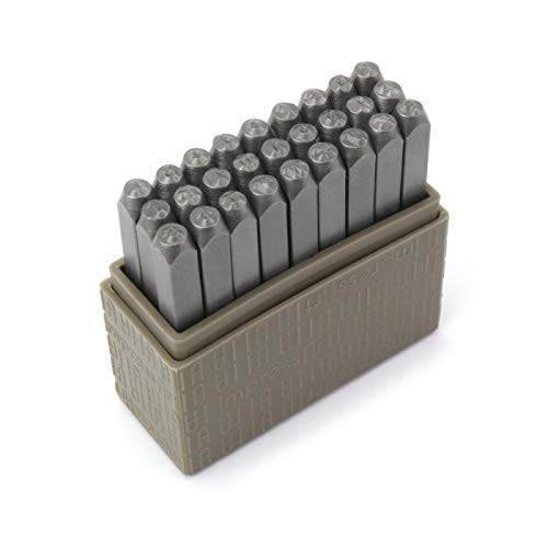 ImpressArt Typewriter Font Metal Letter Stamps, 3mm Lowercase Stee...