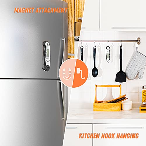 Digital Meat Thermometer, Waterproof Instant Read Food Thermometer...