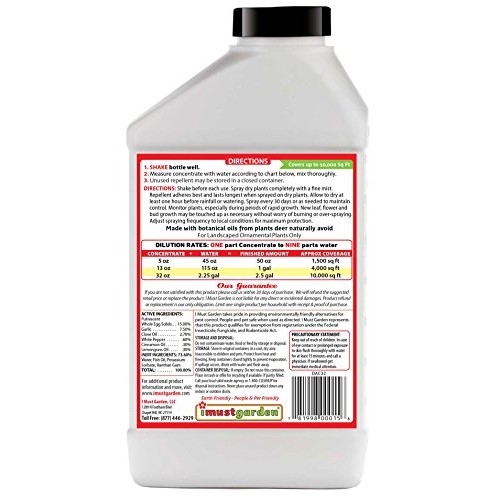 I Must Garden Deer Repellent Concentrate – 32oz: Spice Scent Deer ...