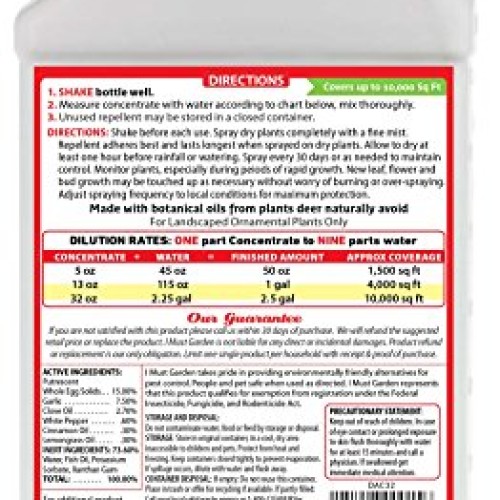 I Must Garden Deer Repellent Concentrate – 32oz: Spice Scent Deer ...