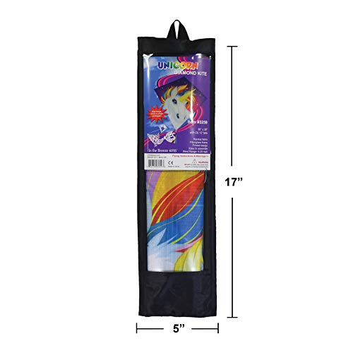 In the Breeze 3259 - 30 Diamond Kite - Fun, Easy Flying Unicorn Kite
