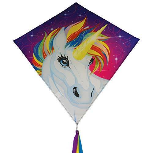 In the Breeze 3259 - 30 Diamond Kite - Fun, Easy Flying Unicorn Kite