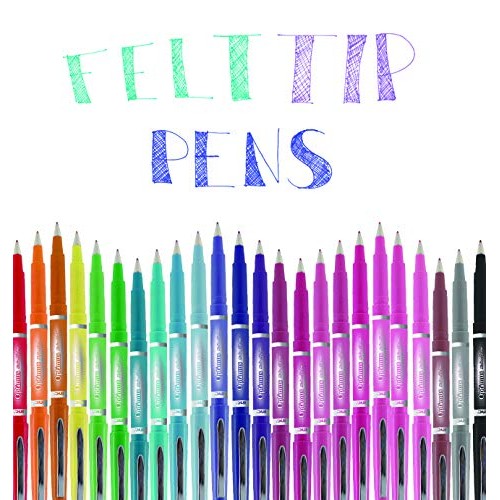 INC OPTIMUS 24 Assorted Felt Tip Pens 0.7 MM Medium Point for Gift...
