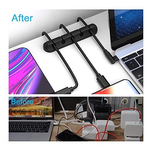 INCHOR Cord Organizer, Cable Clips Cord Holder, Cable Management U...