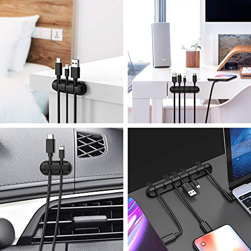 INCHOR Cord Organizer, Cable Clips Cord Holder, Cable Management U...