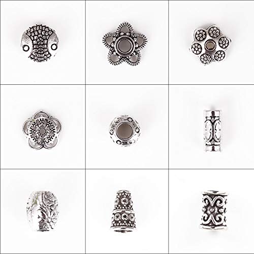 Incredible art 100-Piece Bali Style Jewelry Making Metal Bead Caps...
