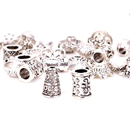 Incredible art 100-Piece Bali Style Jewelry Making Metal Bead Caps...