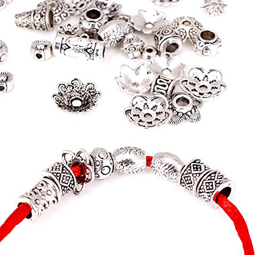 Incredible art 100-Piece Bali Style Jewelry Making Metal Bead Caps...