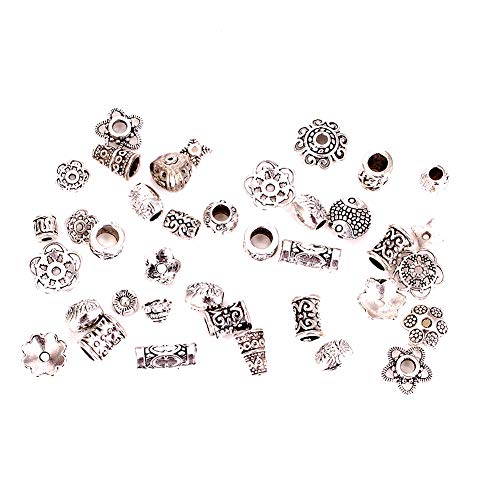 Incredible art 100-Piece Bali Style Jewelry Making Metal Bead Caps...