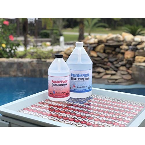 Pourable Plastic Clear Casting Resin 1.5 Gallon Kit, Deep Pours Up...