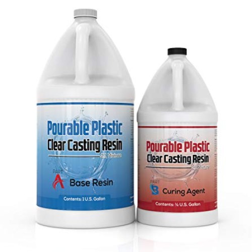 Pourable Plastic Clear Casting Resin 1.5 Gallon Kit, Deep Pours Up...