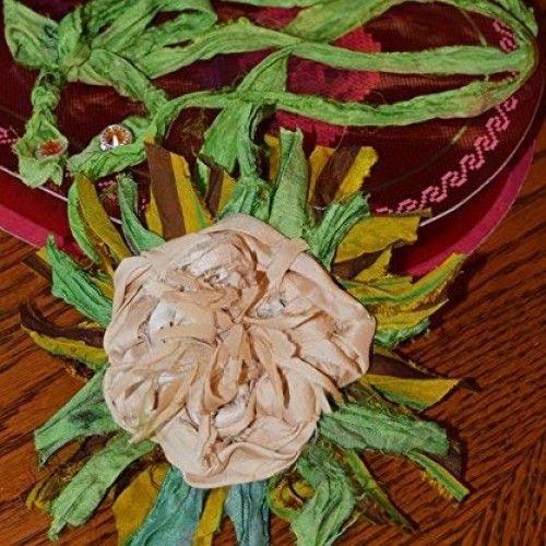 Sari Pure Silk Ribbon Yarn Multi Sunset-Recycled Sari Silk Yarn