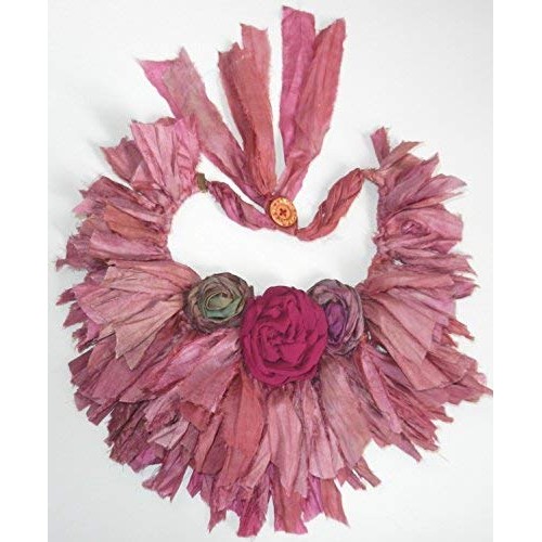 Sari Pure Silk Ribbon Yarn Multi Sunset-Recycled Sari Silk Yarn