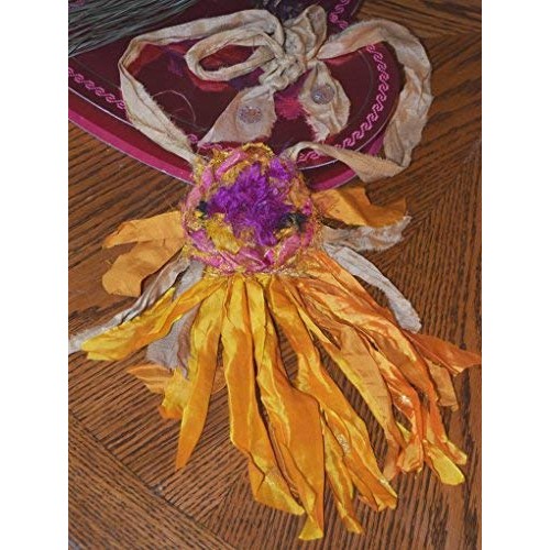 Sari Pure Silk Ribbon Yarn Multi Sunset-Recycled Sari Silk Yarn