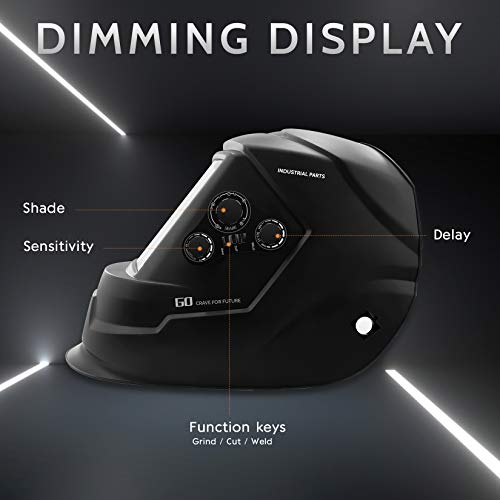 Large Viewing Screen Anti Fog Up True Color Solar Powered Auto Dar...