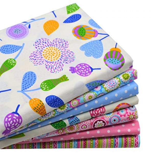 iNee Floral Fat Quarters Quilting Fabric Bundles for Quilting Sewi...