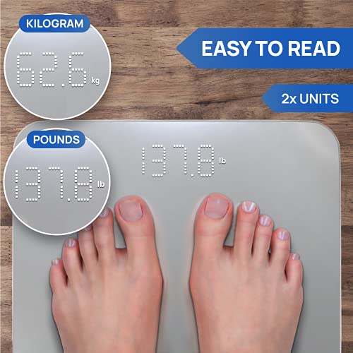 INEVIFIT Bathroom Scale, Highly Accurate Digital Bathroom Body Sca...