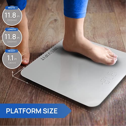 INEVIFIT Bathroom Scale, Highly Accurate Digital Bathroom Body Sca...