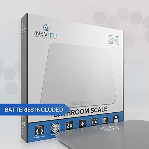 INEVIFIT Bathroom Scale, Highly Accurate Digital Bathroom Body Sca...