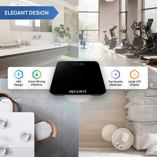 INEVIFIT Smart Bathroom Scale, Highly Accurate Bluetooth Digital B...