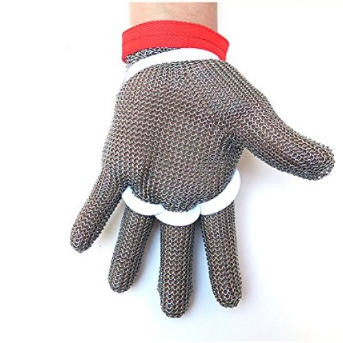 Inf-way 304L Brushed Stainless Steel Mesh Cut Resistant Chain Mail...