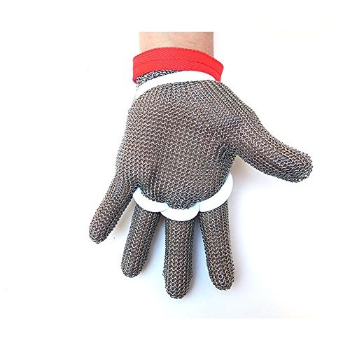 Inf-way 304L Brushed Stainless Steel Mesh Cut Resistant Chain Mail...