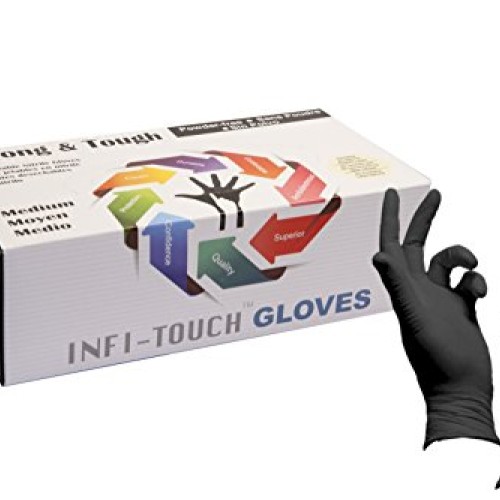 Heavy Duty Nitrile Gloves, Infi-Touch Strong & Tough, High Chemica...