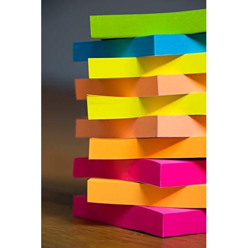 Sticky Notes 3x3, Bright Colorful Stickies, 12 Pads 1200 Sheets To...