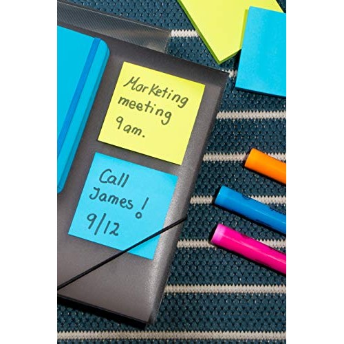 Sticky Notes 3x3, Bright Colorful Stickies, 12 Pads 1200 Sheets To...