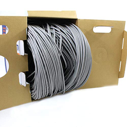 Elite Cat6e Riser CMR, 1000ft, 600MHz, UTP, 24AWG, Solid, Bare C...