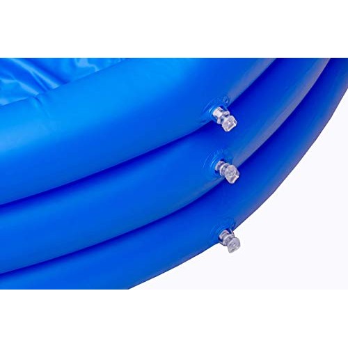 INFLAPLAY Kid Pool Inflatable 3-Ring 45” X 10” Blue Pool Perfect f...