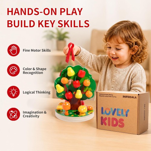 INIFEIDALA Montessori Toys for 3 4 5 6 Year Old - Fine Motor Skills Toy