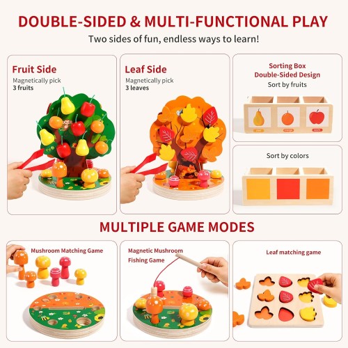INIFEIDALA Montessori Toys for 3 4 5 6 Year Old - Fine Motor Skills Toy