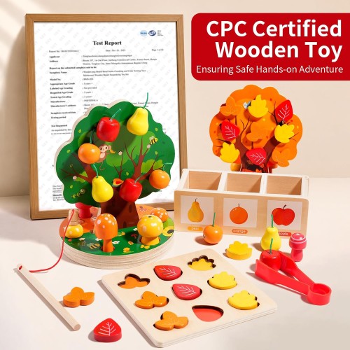 INIFEIDALA Montessori Toys for 3 4 5 6 Year Old - Fine Motor Skills Toy