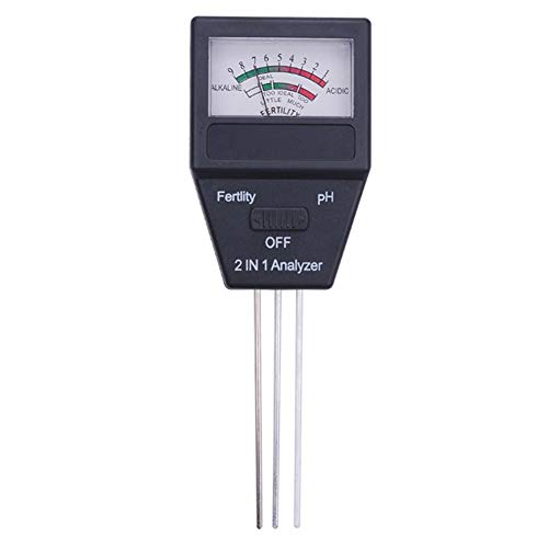 INLAR Soil Meter, 2 in 1 Soil Fertilizer Analyzer PH Level Acidity...