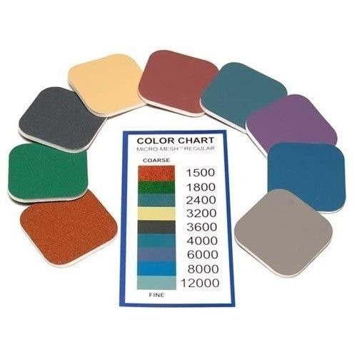 Plastic Finishing Kit Micro Mesh 9 Grades - 2 Padded Squares