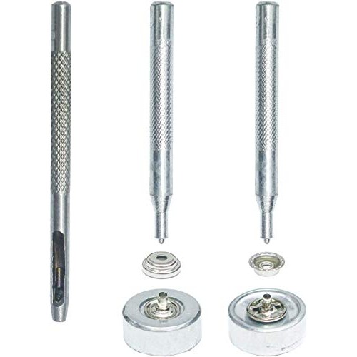 INNETOC 70 Sets 15mm 5/8 Metal Snap Fastener Leather Rapid Rivet ...