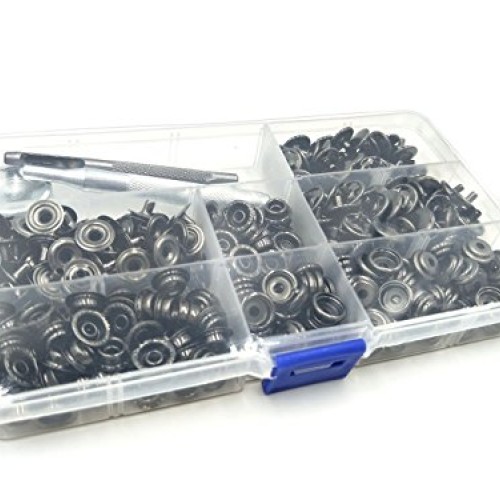 INNETOC 70 Sets 15mm 5/8 Metal Snap Fastener Leather Rapid Rivet ...