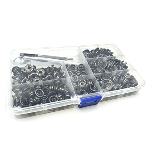 INNETOC 70 Sets 15mm 5/8 Metal Snap Fastener Leather Rapid Rivet ...