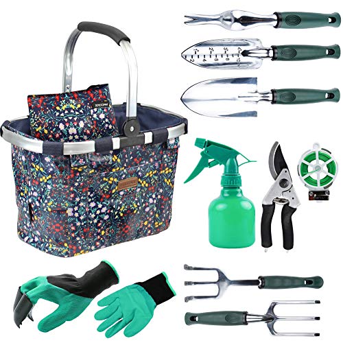 INNO STAGE Garden Tools Set with 11 Pieces Hand Tools for Women, G...