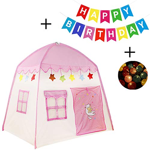 Kids Princess Play Tent Children Teepee Castle Tent Playhouses Ind...