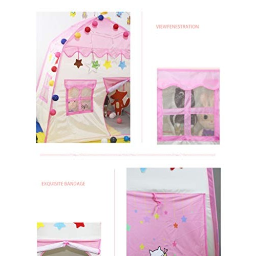 Kids Princess Play Tent Children Teepee Castle Tent Playhouses Ind...