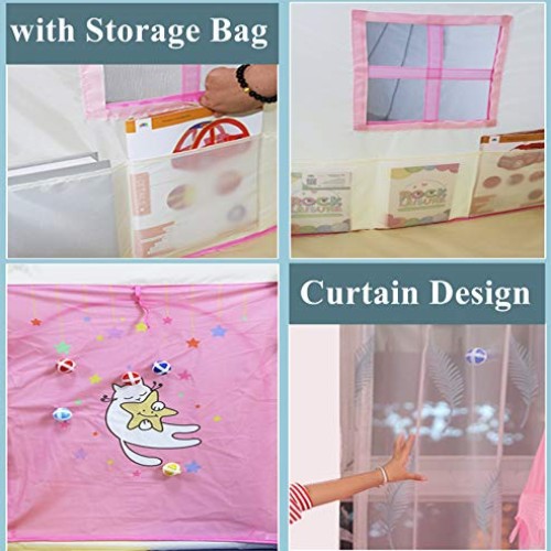 Kids Princess Play Tent Children Teepee Castle Tent Playhouses Ind...