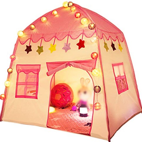 Kids Princess Play Tent Children Teepee Castle Tent Playhouses Ind...